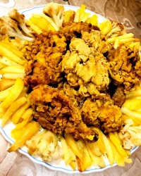 فیله مرغ سوخاری پولک دار