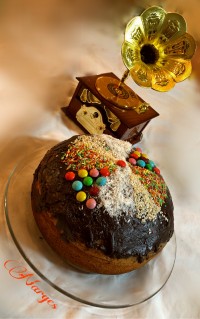 کیک نارگیل شکلاتی