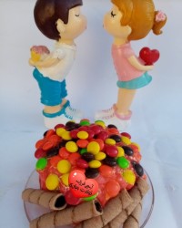 کیک یخچالی توت فرنگی