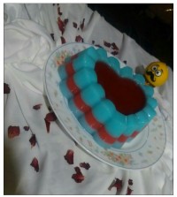 ژله برای تولد دوستم (: