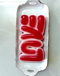 ژله بستنی دورنگlove