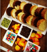 برش کیک دورنگ