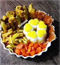 بال مرغ سرخ شده