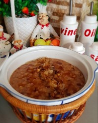 آش باقله سرخه