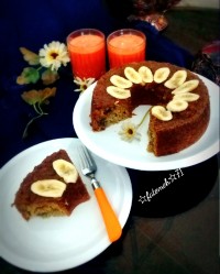 کیک موز بدون تخم مرغ