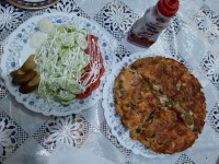 پیتزای مرغ و قارچ ?