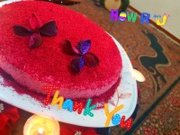 کیک مخملی قرمز