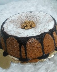 کیک شیر خشک و گردو