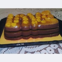 دسر شکلاتی موزی