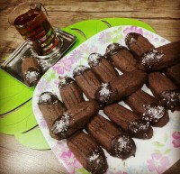 قرابیه نارگیلی شکلاتی