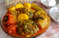 دلمه فلفل و بادمجان