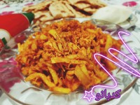 خوراک مرغ و سیب زمینی