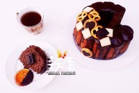 کیک شیر شکلاتی