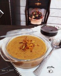 آش باقله سرخه (لوبیا قرمز)