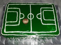 کیک زمین فوتبال برای پدر فوتبالیم