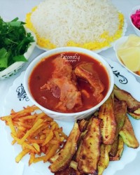 خورش کدو سبز با گوشت