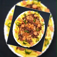 خوراک قارچ و مرغ