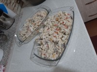 سالاد ماکارونی با مرغ