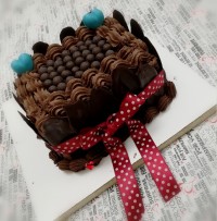 یه کیک کاملا شکلاتی