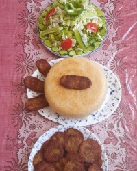 ناهار خوشمزه من کتلت باکته برنج