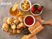 خوراک سیب زمینی پنیری و شوید