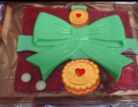 ژله تمشک با ژله شیر