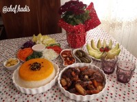 مرغ با رب آلوچه