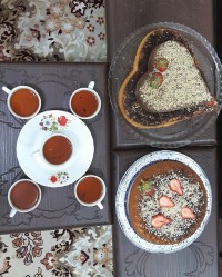 تولد برادر شوهر عزیزم کیک خودم پز