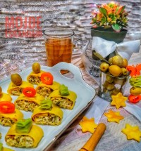 کرپ مرغ و بادام