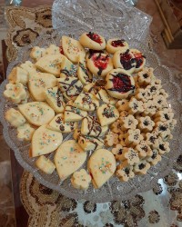 نمونه ای از مجموعه شیرینی های عید خودم پز