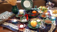 هفت سین با تخم مرغ آب پز موشی (عکس دوم)