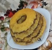 کیک آبجوش دورنگ