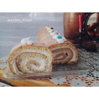 رولت خامه ای در تنور گازی