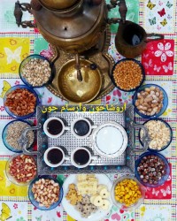 شکلات داغ خوش مزه با تنقلات وشیرینی خونگی