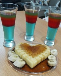 ژله و کرم کارامل