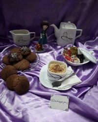 کوکی شکلاتی با مغز نارگیل من با کاپیچینو?