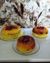 ته چین مرغ زعفرانی