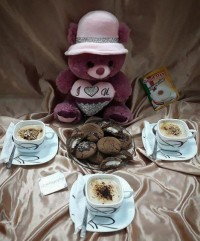 کوکی شکلاتی با مغز نارگیل