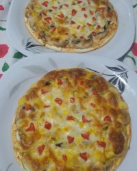 پیتزا مخلوط خانگی