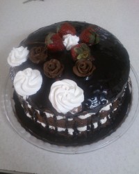 کیک شکلاتی عریان