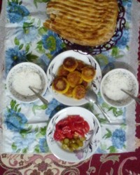 کوکو سیب زمینی پخته در خانه بمانیم سلامتی