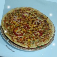 پیتزای مرغ وسبزیجات