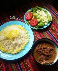خورش فسنجان با بوقلمون محلی