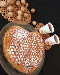 کیک هویج گردو کافی شاپ