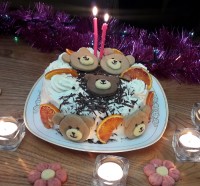 کیک تولد دوسالگی دخترم ۱۳۹۹/۰۱/۱۱