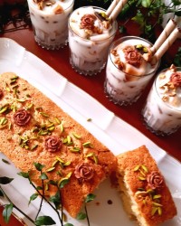 کیک گلابی ،دسر گلابی