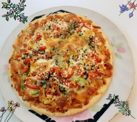 پیتزامرغ وقارچ شام ۱۳ بدر