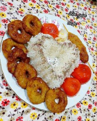 کباب تابه ای مرغ با نان خشک