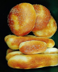نان باگت خانگی