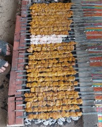 ناهار سیزده بدر تو حیاط